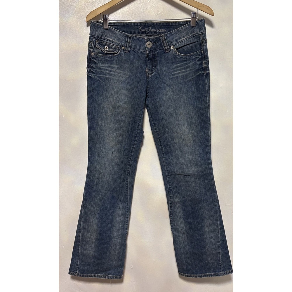 Guess Jeans Womens 29 Doheny Flare Medium wash  Low Rise
